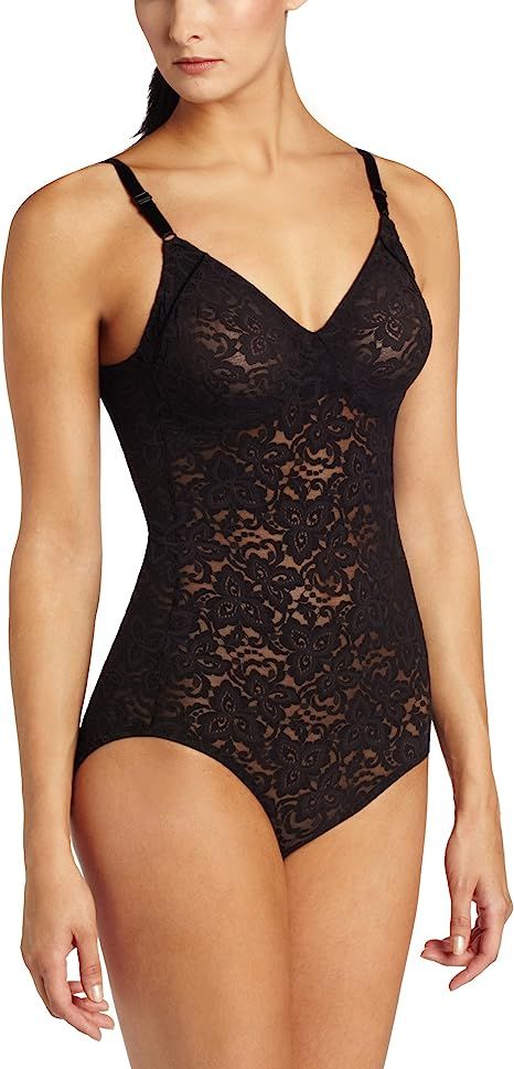 Bali Women’s Shapewear Firm Control Lace ‘N Smooth Built-in Bra Body Shaper Fajas DF8L10 | Amazon (US)