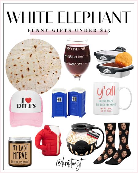 Funny white elephant gifts - dirty Santa gifts - Christmas party - funny gift guide - funny gifts for husband and family - amazon white elephant gifts



#LTKHoliday #LTKGiftGuide #LTKunder50
