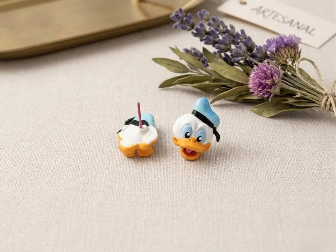 Donald Duck Face Earrings \u2013 Blue Hat Polymer Clay Earrings \u2013 Disney Inspired Jewelry \u... | Etsy (Global)