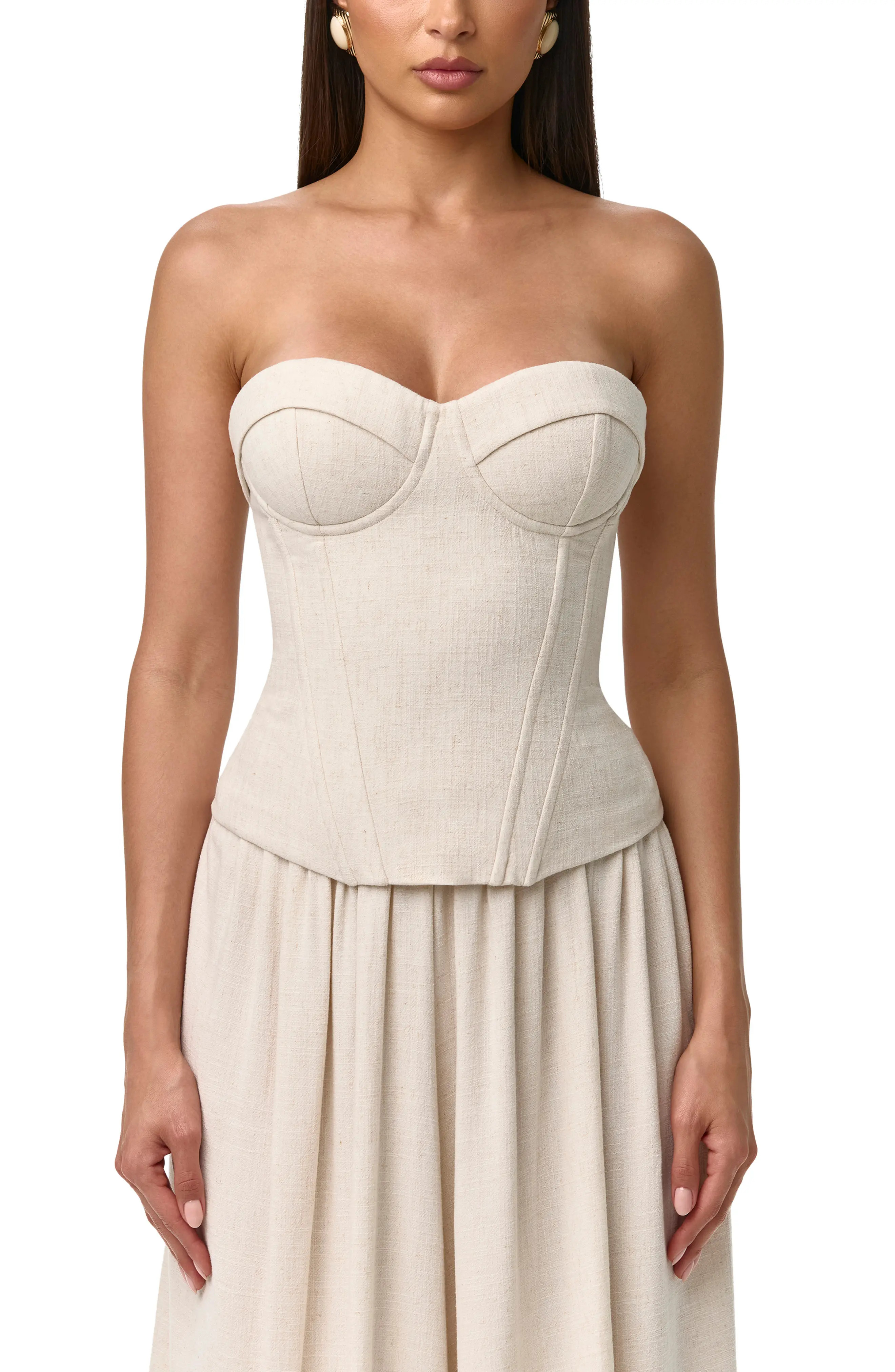 Strapless Suiting Bustier Top (Women) | Nordstrom | Nordstrom