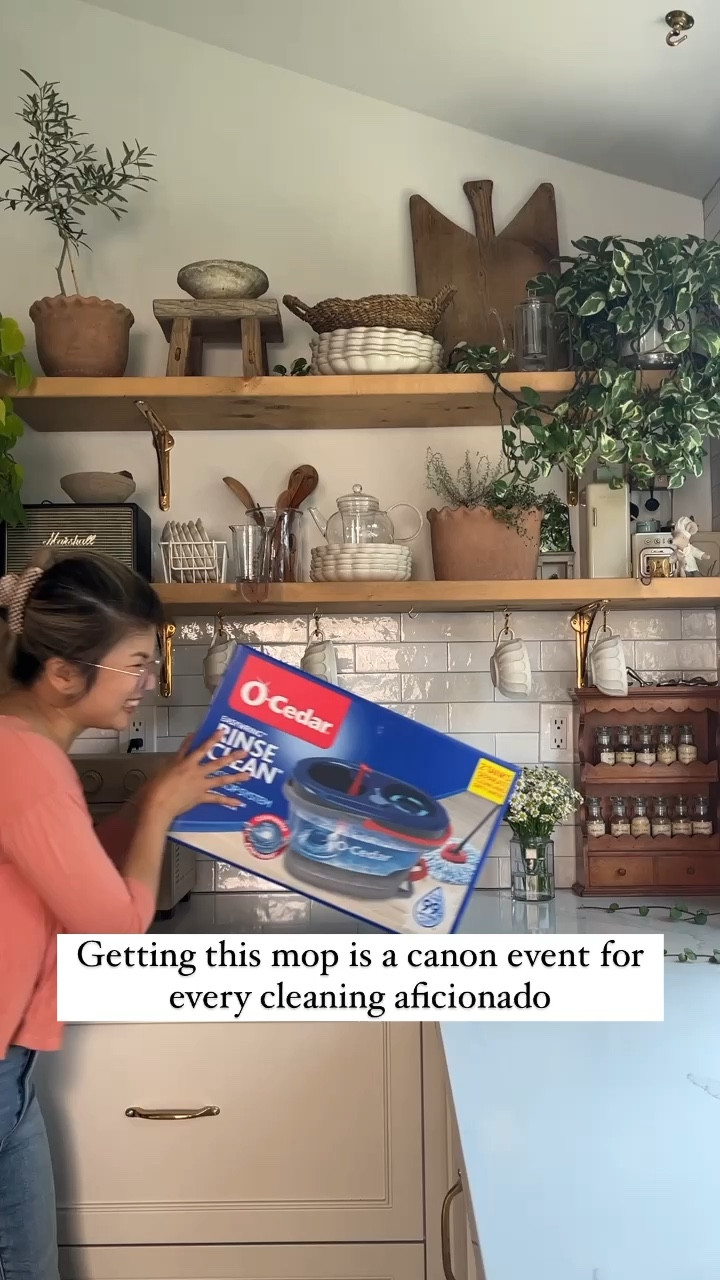 I saw @_catben_ mop with an @ocedarclean mop, so I mop with an OCedar mop now. 

But for real, this mop is a game changer. No more mopping with dirty water with this drainage system 🤯. 

My only feedback is that they should make it with a clear bucket so we can see how filthy the water gets. 😌

#LTKhome #LTKBacktoSchool #LTKfamily