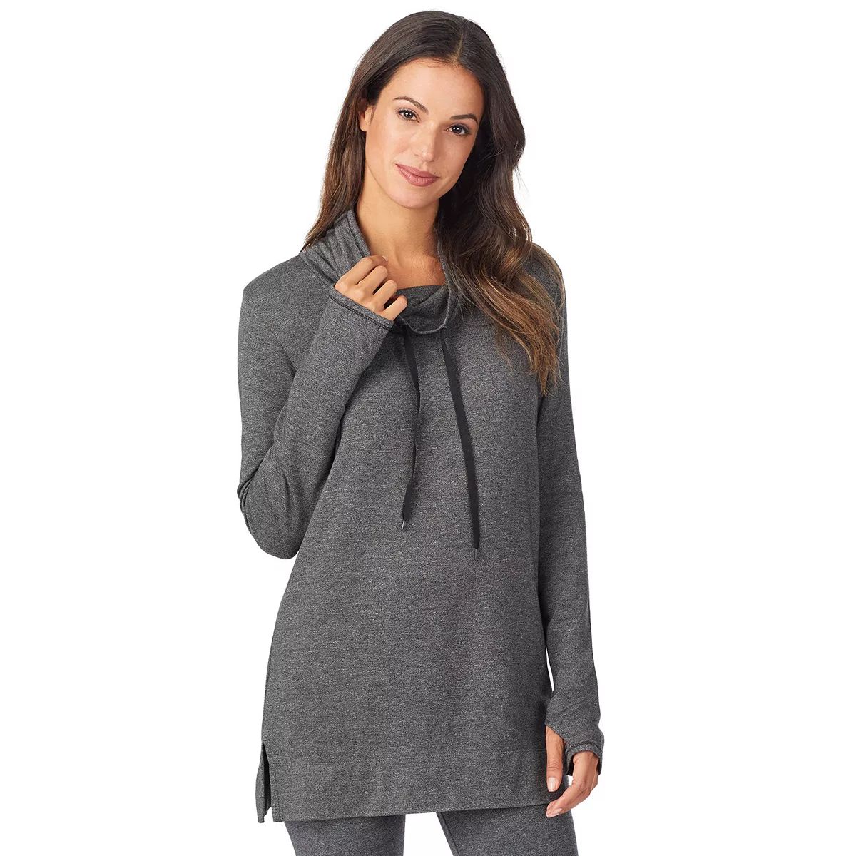 Women's Cuddl Duds® Ultra Cozy Long Sleeve Cowlneck Tunic Top | Kohl's