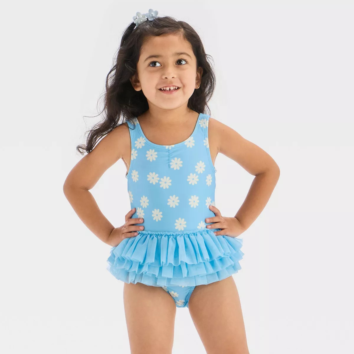Toddler Girls' Tutu Printed One Piece Swimsuit - Cat & Jack™ | Target