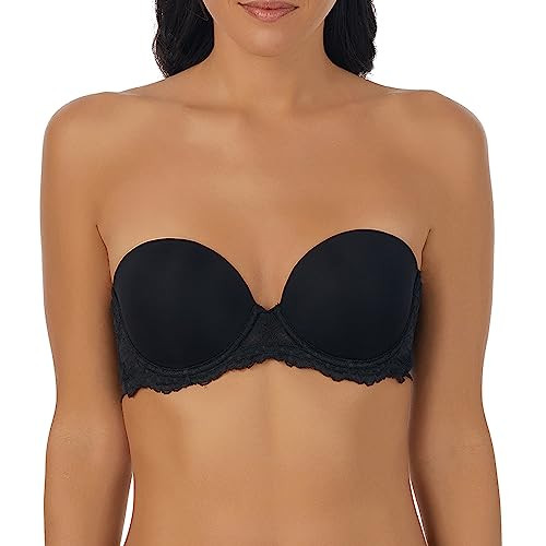OnGossamer Women's Beautifully Basic Strapless Bra, Black, 32B | Amazon (US)