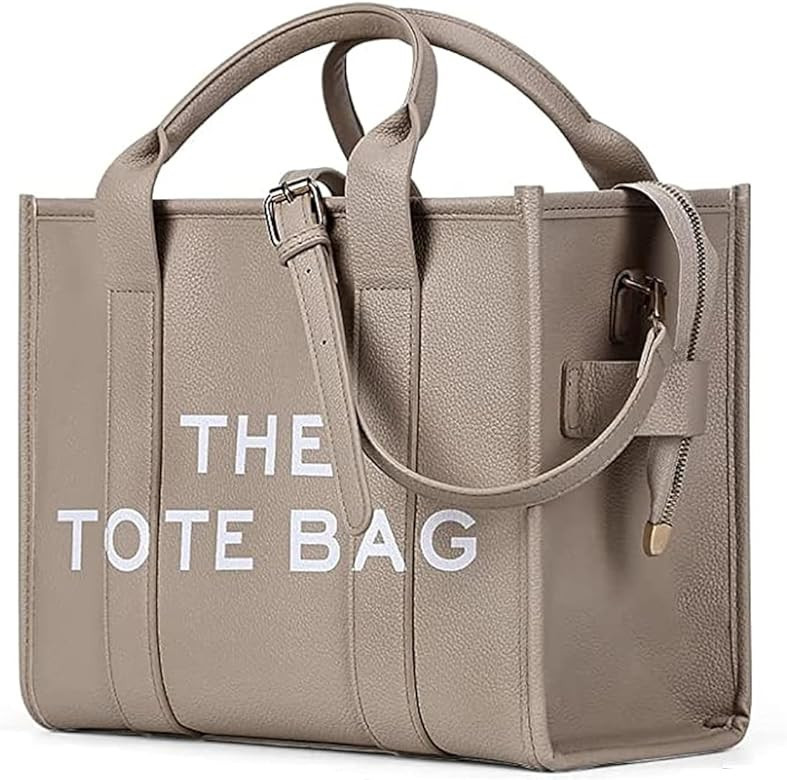JQWYGB Work Tote Bags for Women - Trendy Personalized Oversized PU Leather Tote Bag Top-Handle Shoulder Crossbody Bags | Amazon (US)