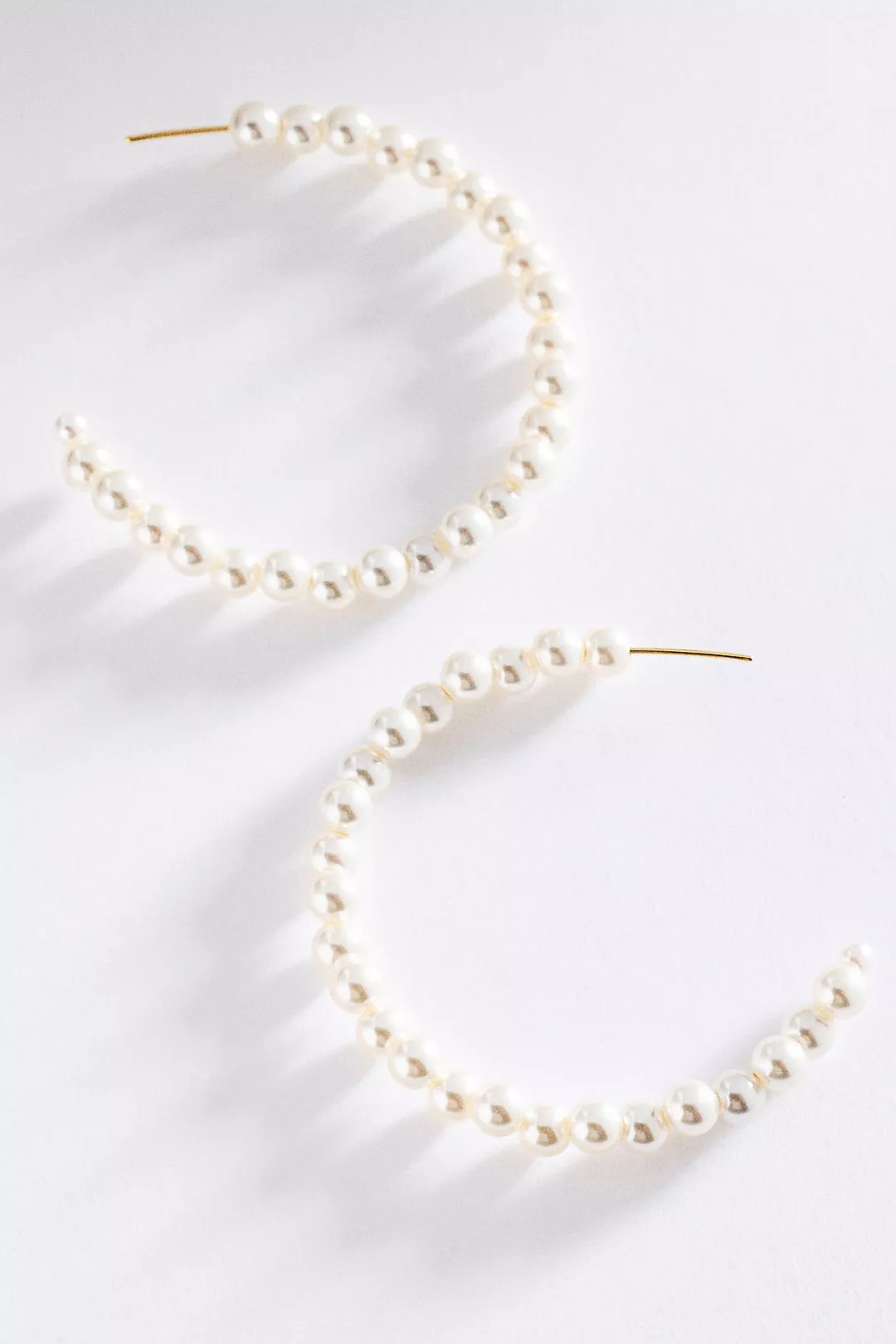 Large Pearl Hoops | Anthropologie (US)