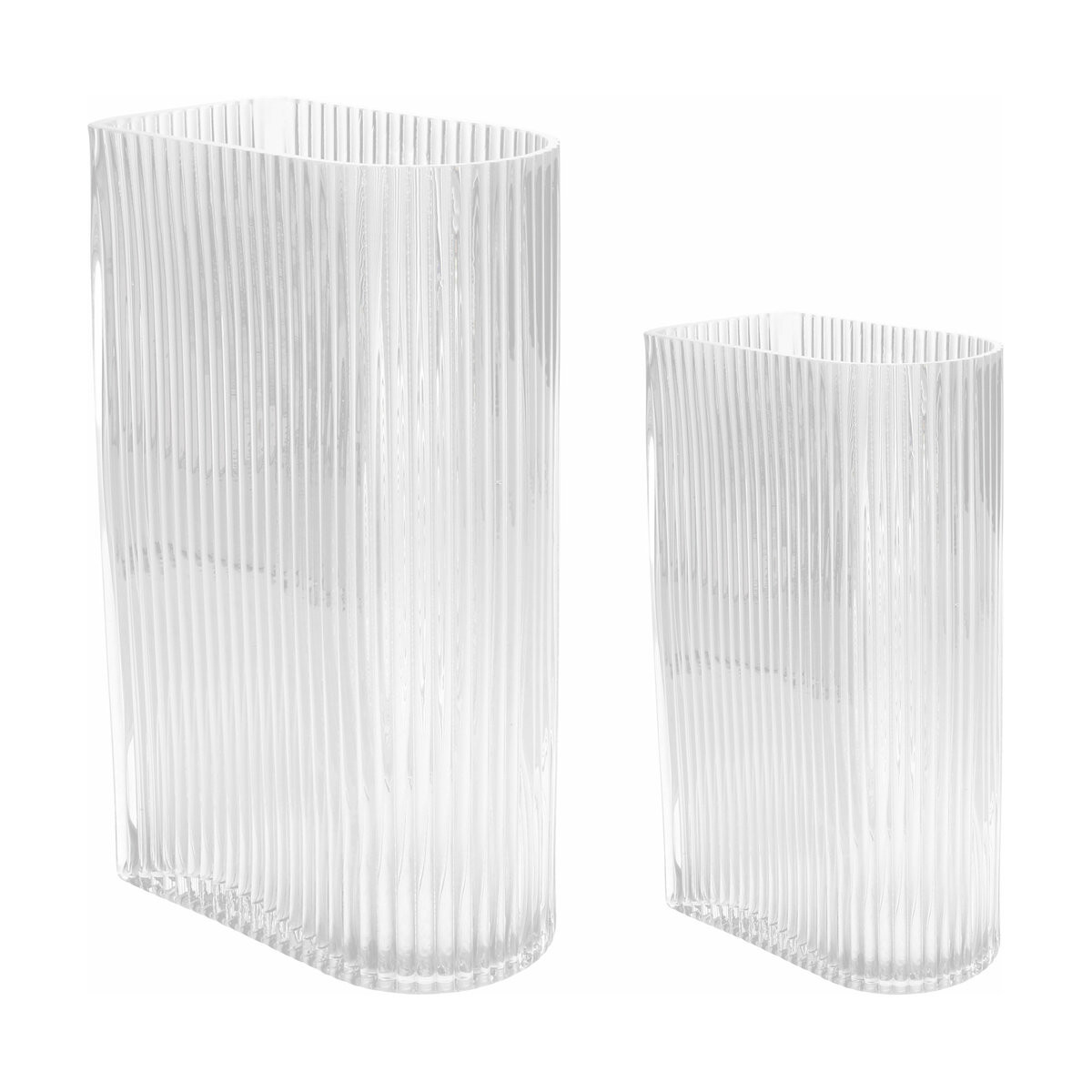 2 Vases en verre à nervures  - HKliving | The Cool Republic - Reward Style