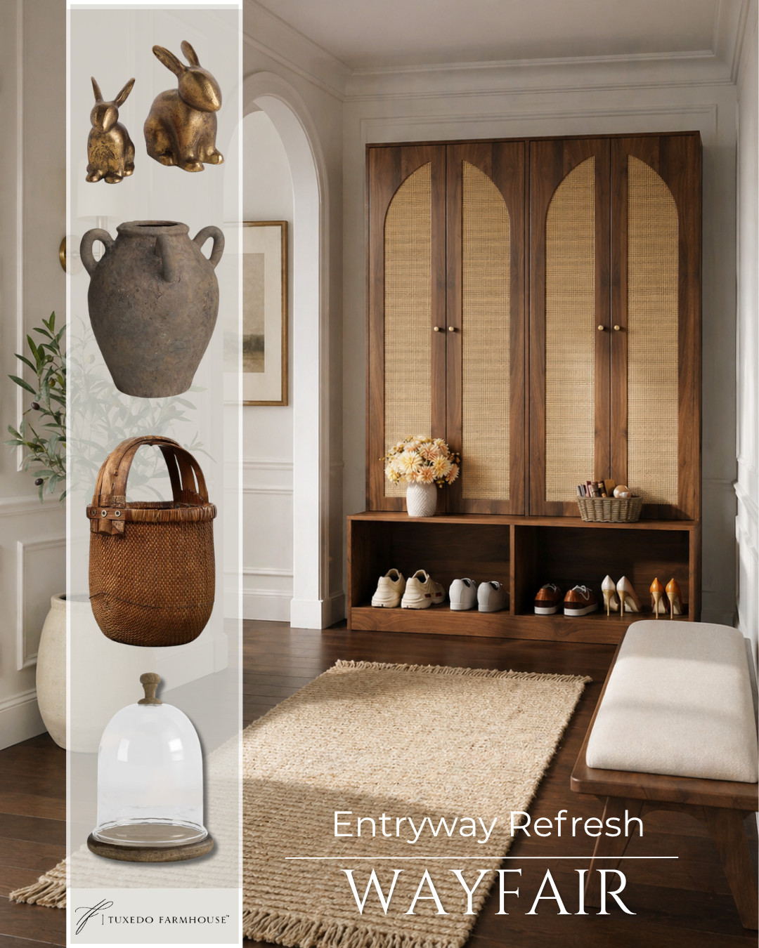 A refined welcome begins here 🤍

This entryway is a study in warmth and balance—natural textures, rich wood tones, and thoughtfully chosen accents that create an inviting first impression. From the woven elements to the sculptural details, each piece adds depth while maintaining a sense of calm simplicity.



Explore the details and bring a composed, elevated feel to your own entryway. #LTKHome #WayfairFind 

 #LTKSeasonal #LTKHome #LTKSaleAlert
