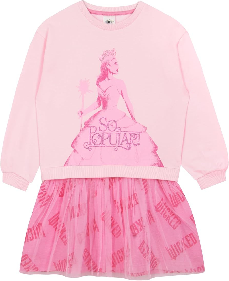 wicked Dress | Glitter Girl Dress | Clothes for Girls | Glinda Sweater Dress | Amazon (US)