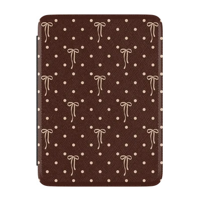 Teddy Bows | Brown Polka Dot Kindle Case | CASELY