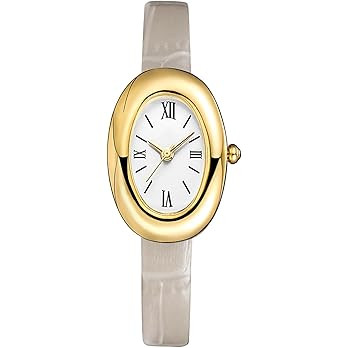 MASTOP Bracelet Watch for Women - Elegant 24mm Oval Dial Bangle Watch - Gold Jewelry Style Quartz... | Amazon (US)