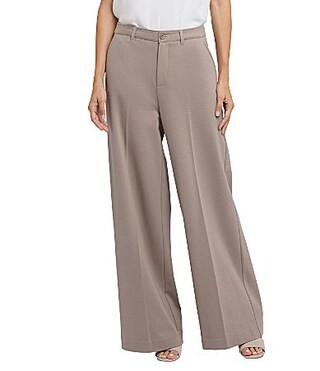 NYDJ Whitney High Rise Wide Leg Flat Front Pants - 4 | Dillard's