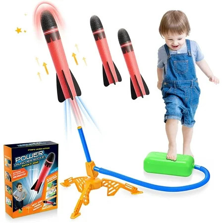 LAVINYA Rocket Launcher Christmas Birthday Gifts: Outdoor Toys for 3-5 Years Kids 3Pcs Foam Stomp Ro | Walmart (US)