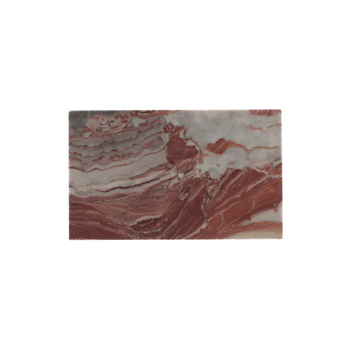 Arabescato Orobico Rosso Marble Field Tile | DesignShop | DesignShop