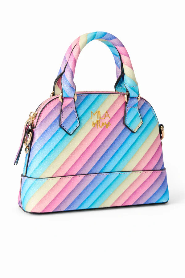 Rainbow Glitter Girl's Crossbody Purse | Mila and Rose
