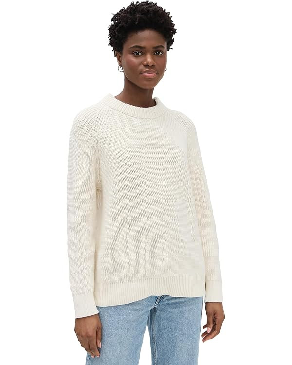 Jenni Kayne Women's Oversized Cotton Fisherman Sweater | Amazon (US)