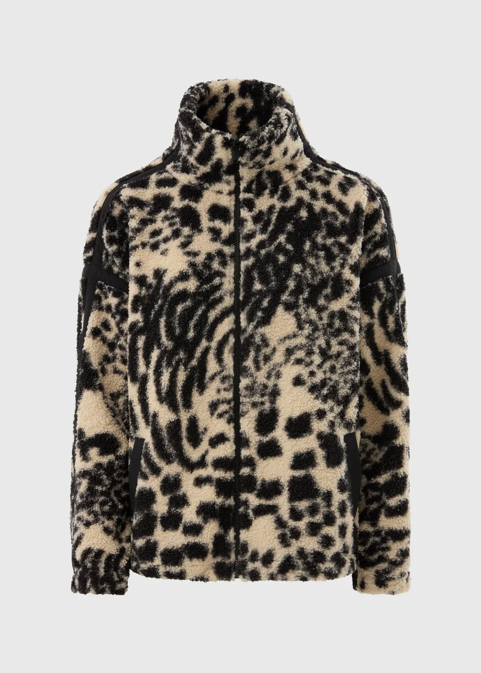 Souluxe Cream & Black Borg Jacket | Matalan (UK)