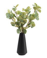 26in Eucalyptus Stems In Volcano Vase | Marshalls
