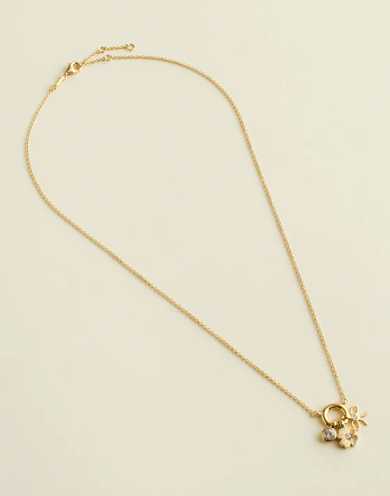 Demi-Fine Cluster Charm Necklace | Madewell