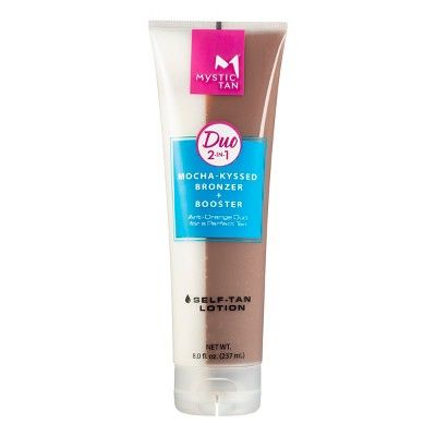 Mystic Tan Duo 2-in-1 Mocha-Kyssed Bronzer And Anti-Orange Self-Tan Lotion - 8oz | Target