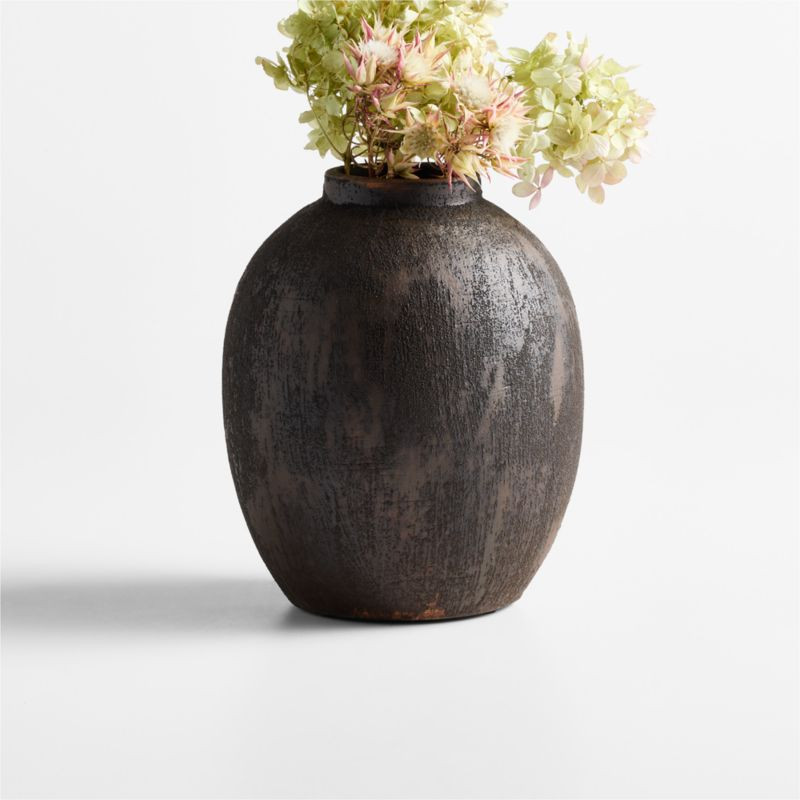 Berkshire Brown Small Vase 7.5 | Crate & Barrel