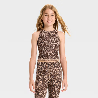 Girls' Strappy Crop Tank Top - All In Motion™ | Target