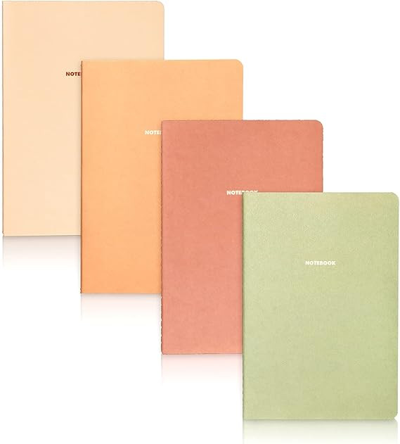 Happy Hoos Notebook Journal (8 Pack), A5, 5.5 x 8 in, Cute Soft Paper Cover Notebook Set, Thin Wr... | Amazon (US)