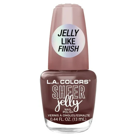 L.A. COLORS Jelly Nail Polish Sheer Ghosted 0.44 fl oz | Walmart (US)