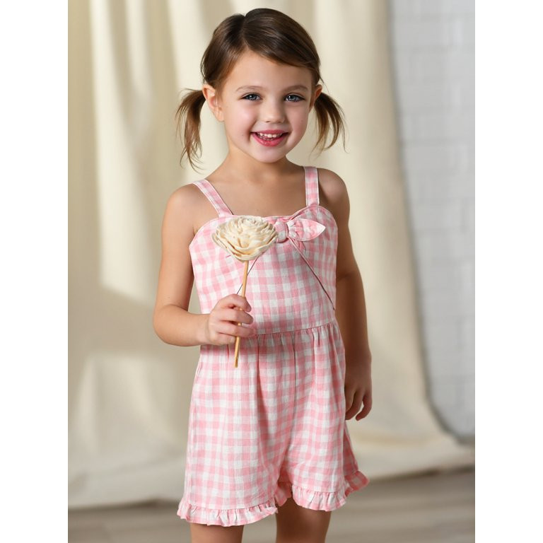 Modern Moments by Gerber Toddler Girl Sleeveless Romper, Sizes 12M-5T - Walmart.com | Walmart (US)