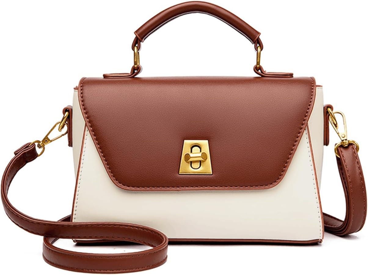 GOIACII Top-Handle Crossbody Bags for Women Leather Satchel Handbags Ladies Trendy Purse | Amazon (US)