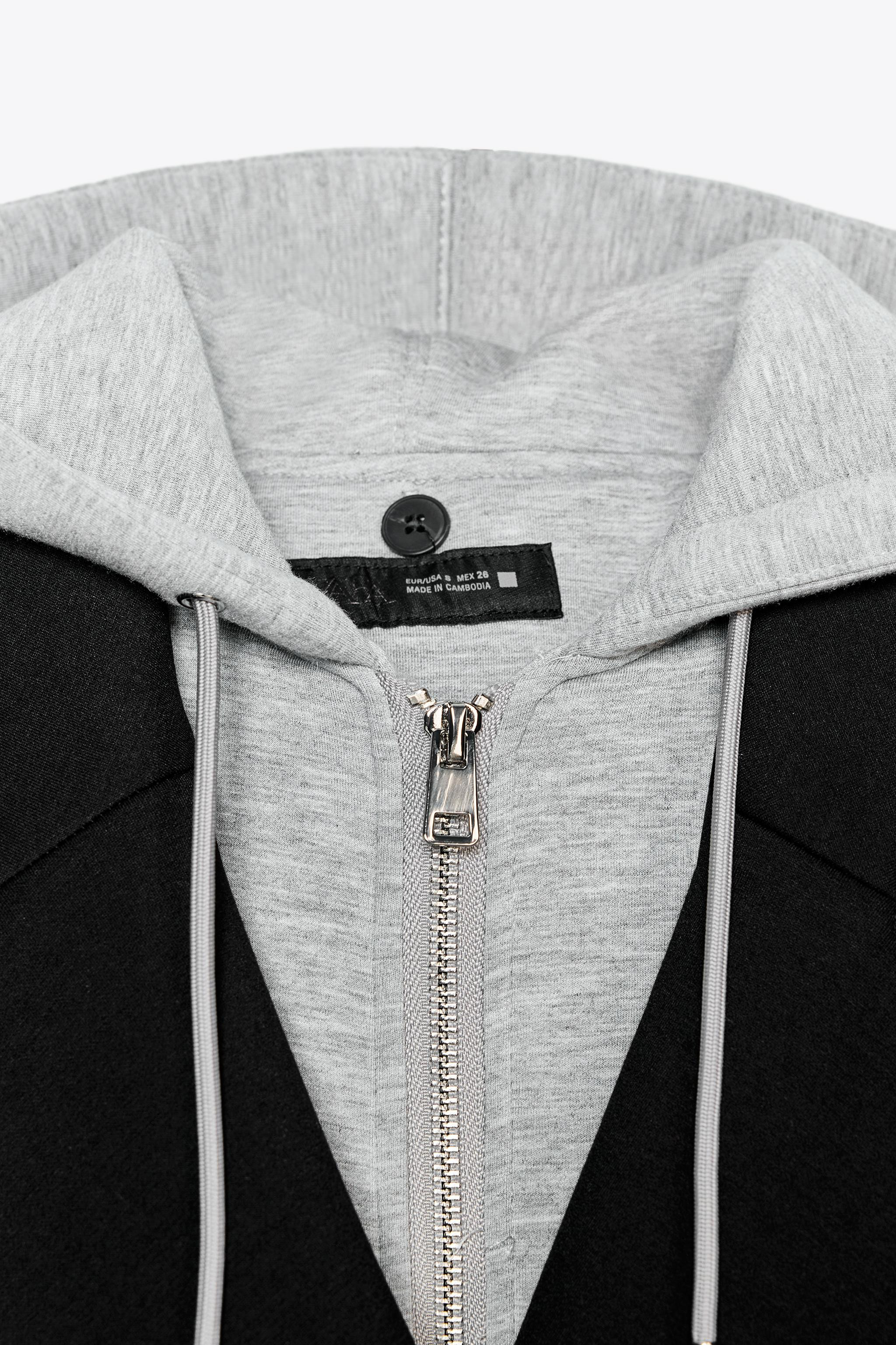 COMBINED HOODED COAT | Zara US