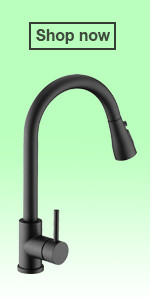 Gold Sink Faucet, Gold Kitchen Faucet with Pull Down Sprayer Stainless Steel Gooseneck for Commer... | Amazon (US)