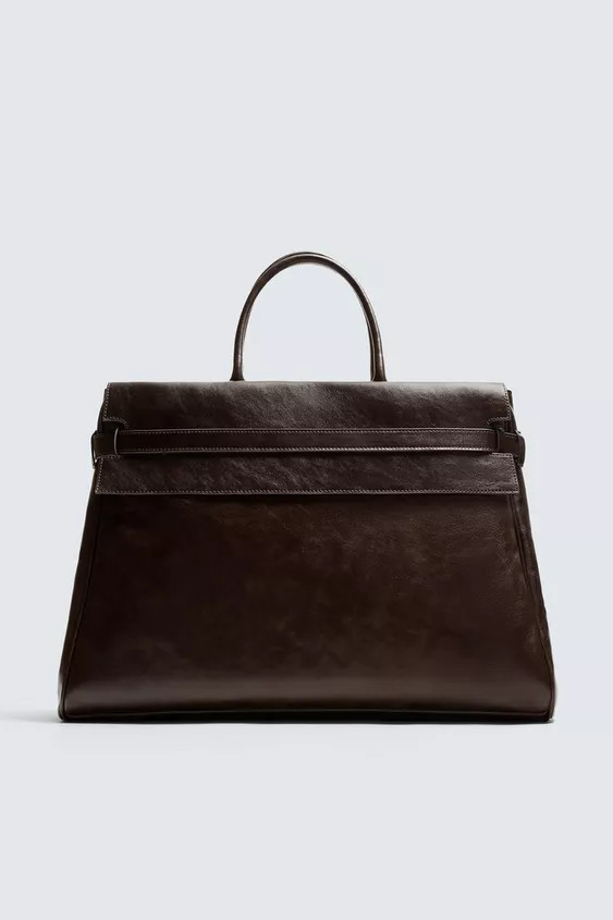 LEATHER HANDBAG | Zara UK