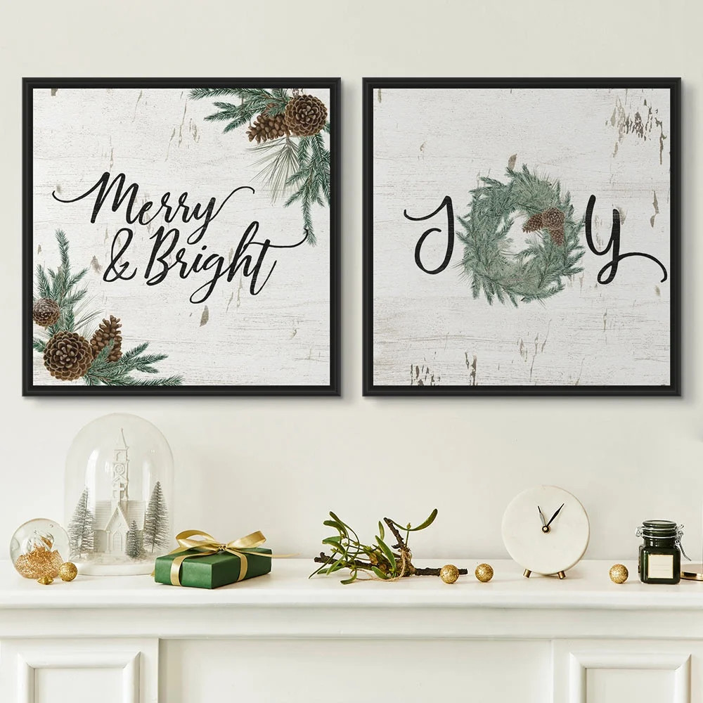 My Texas House - Wreath Sentiments Framed Canvas Wall Art Set - 30x30 - Walmart.com | Walmart (US)