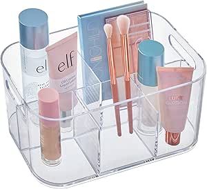 STORi Bliss 5-Compartment Plastic Cosmetics Storage Organizer | Clear | Rectangular Divided Makeu... | Amazon (US)