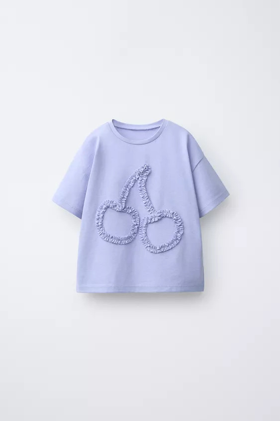 RUFFLY PRINT T-SHIRT | Zara US