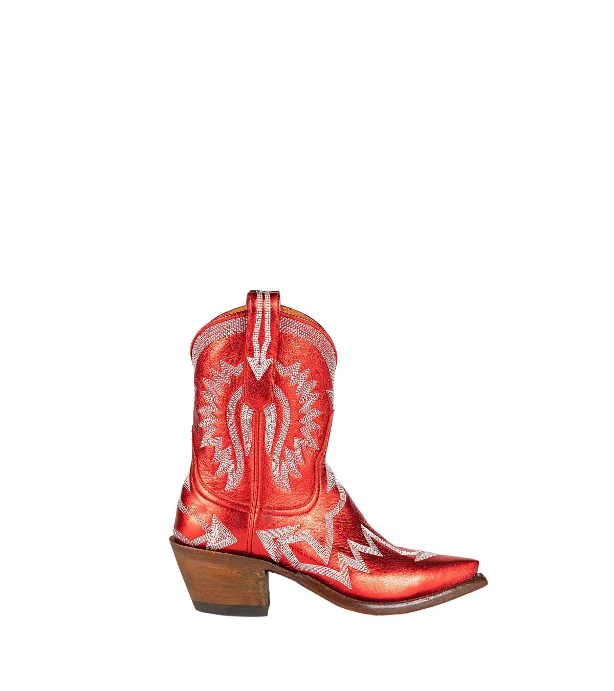 Maggie Metallic Red | Luxury Fashion Women's Cowboy Boots | Miron Crosby | Miron Crosby