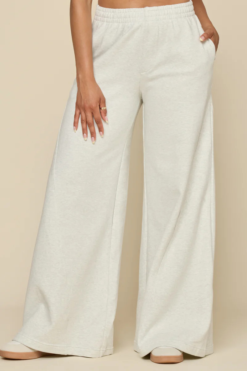Superwide Sweatpant - Heather Grey | POPFLEX