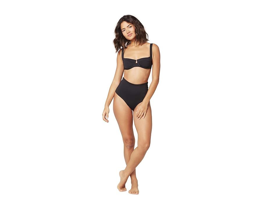 L*Space Camellia Top (Black) Women's Swimwear | Zappos