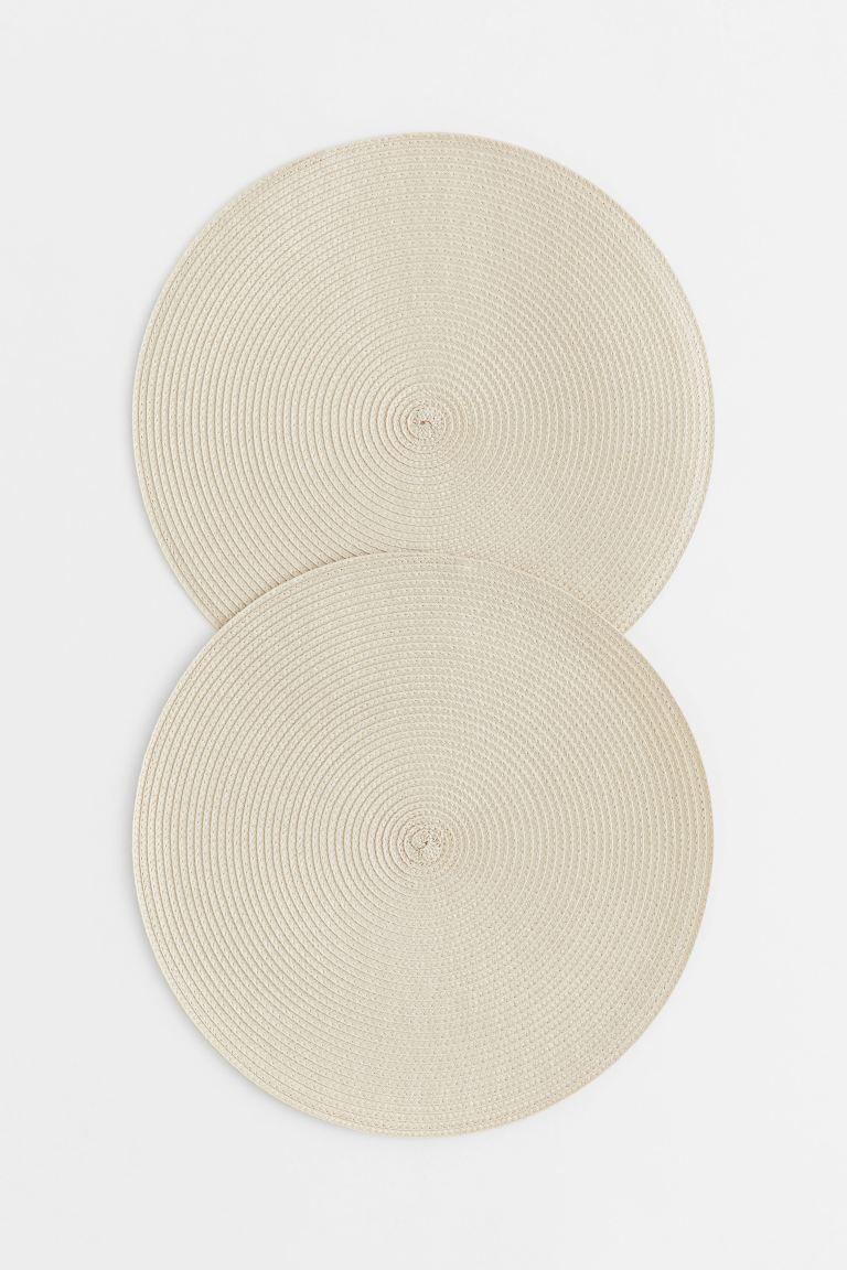 2-pack Round Placemats | H&M (US + CA)