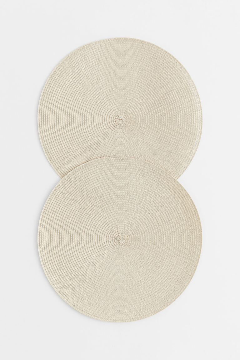 2-pack round table mats | H&M (UK, MY, IN, SG, PH, TW, HK)