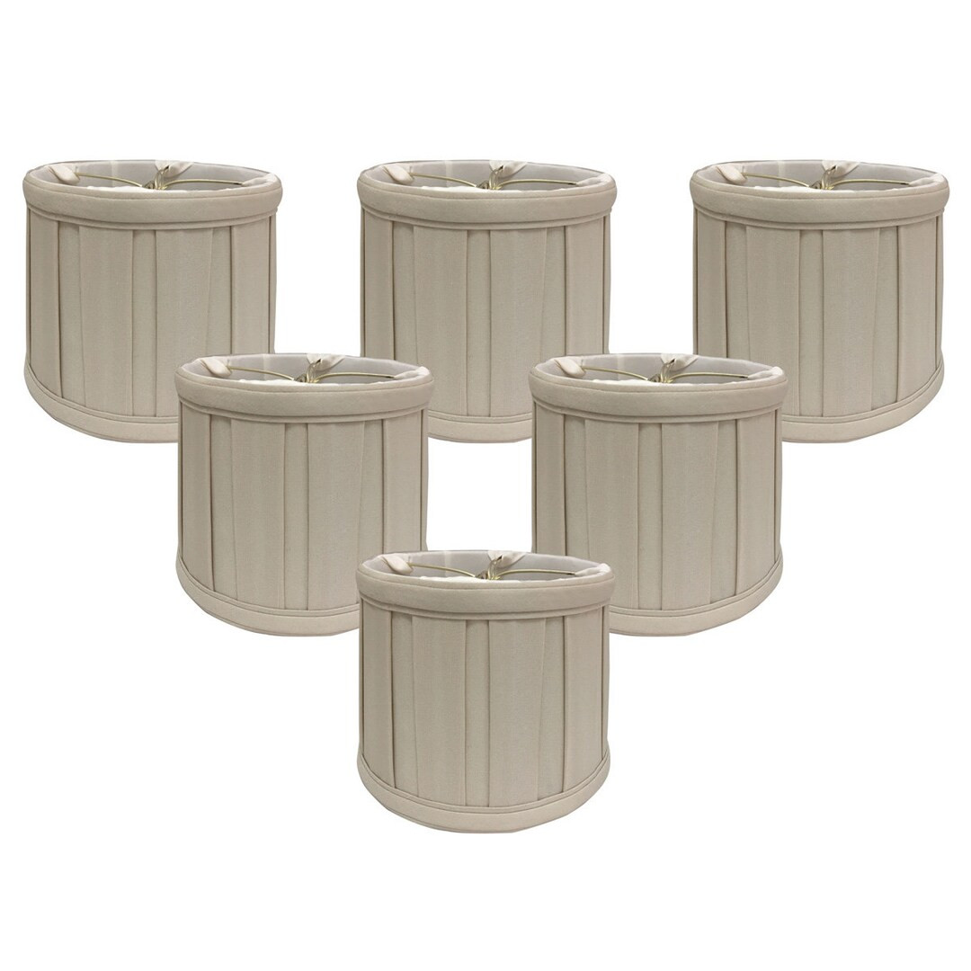 Royal Designs, Inc. Beige English Box Pleat Chandelier Shade, 5" X 6" X 4.5", Clip On - Etsy | Etsy (US)