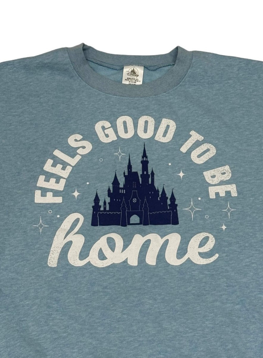 Disney Parks “Feels Good to Be Home” Castle Pullover | eBay US