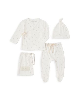 Girls' Floral Print Wrap Top, Footed Pants & Hat Gift Set - Baby | Bloomingdale's (US)