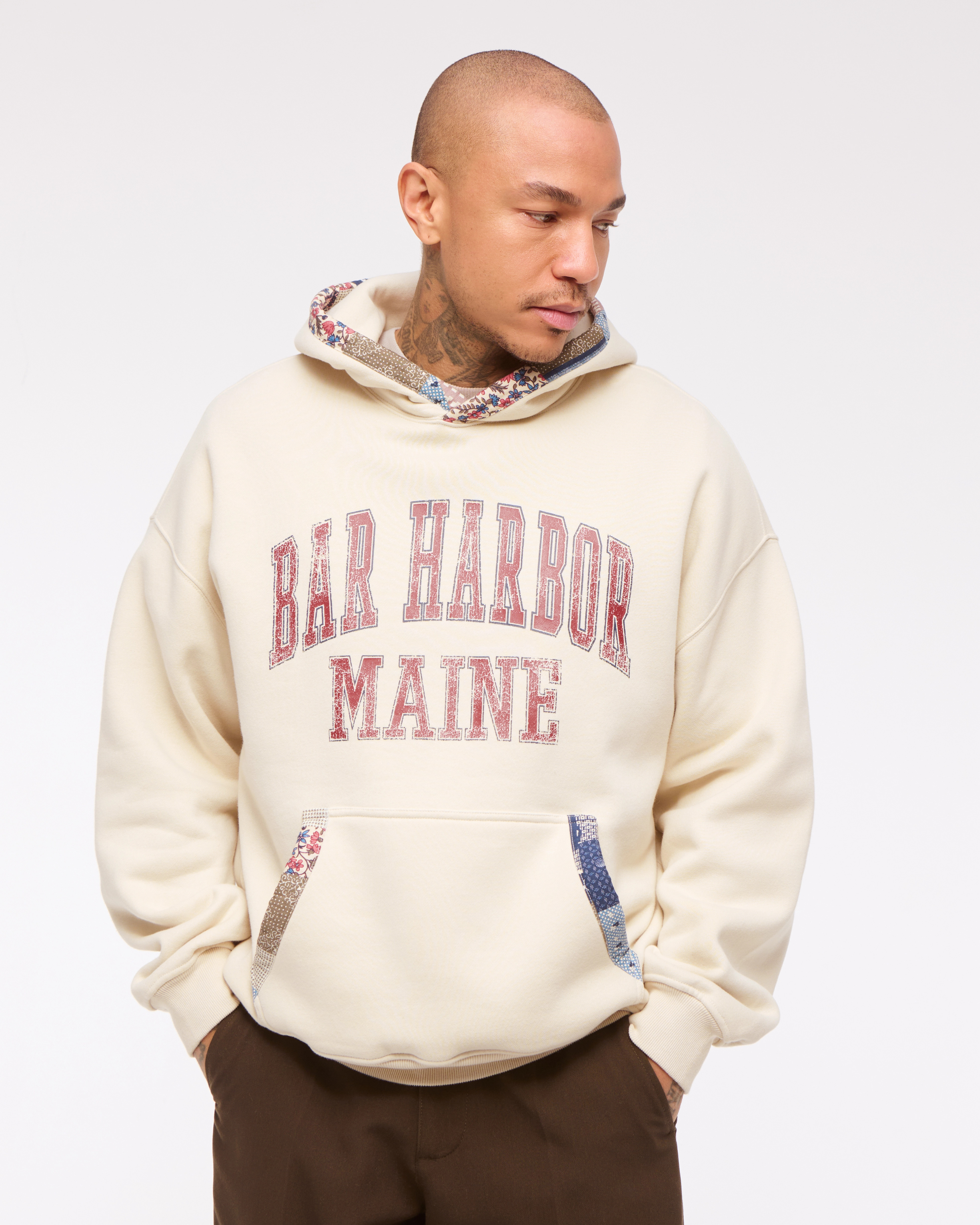 Bar Harbor Graphic Popover Hoodie | Abercrombie & Fitch (US)