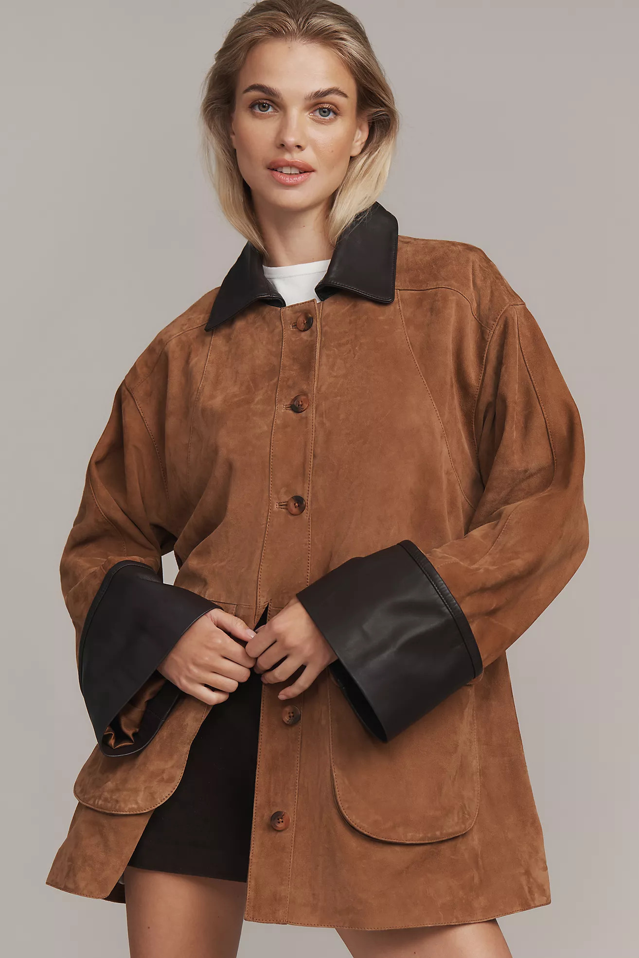 Pilcro Adelaide Suede Barn Jacket | Anthropologie (US)