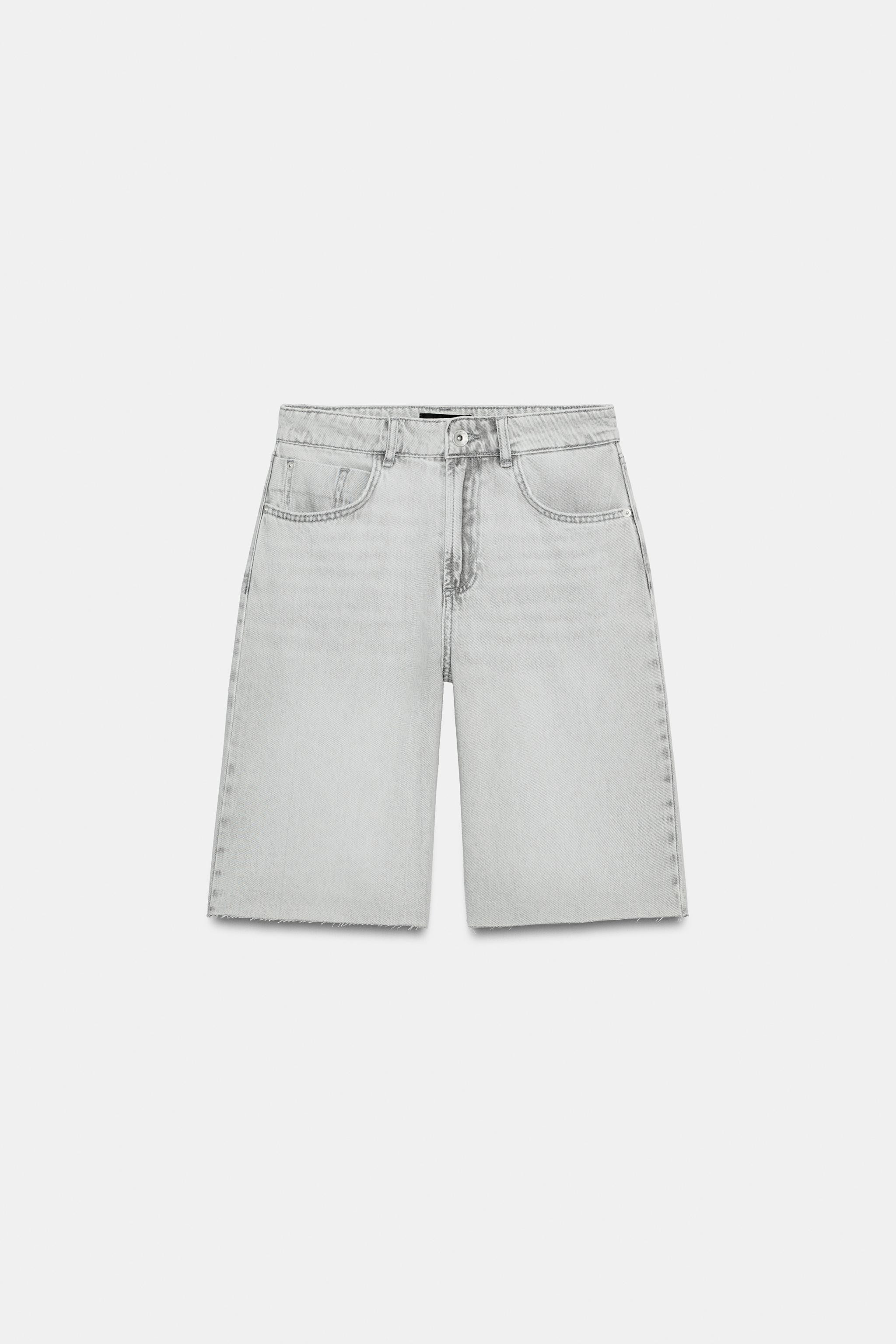 Z1975 MID-WAIST DENIM SHORTS | Zara US