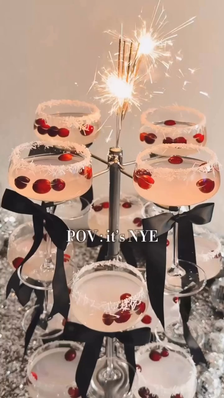 New Years Eve will be here before we know it. This adorable cocktail tower and these cute bows add the most festive touch. Whether it’s just you and your family celebrating or you’re hosting the neighborhood, this little setup is sure to impress. 

 #LTKHoliday #LTKSeasonal #LTKHome