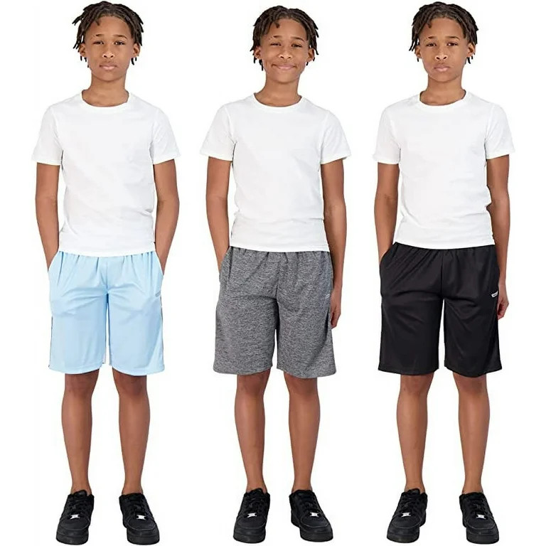 Hind Boys 3 Pack Active Shorts Size 5-16 | Walmart (US)