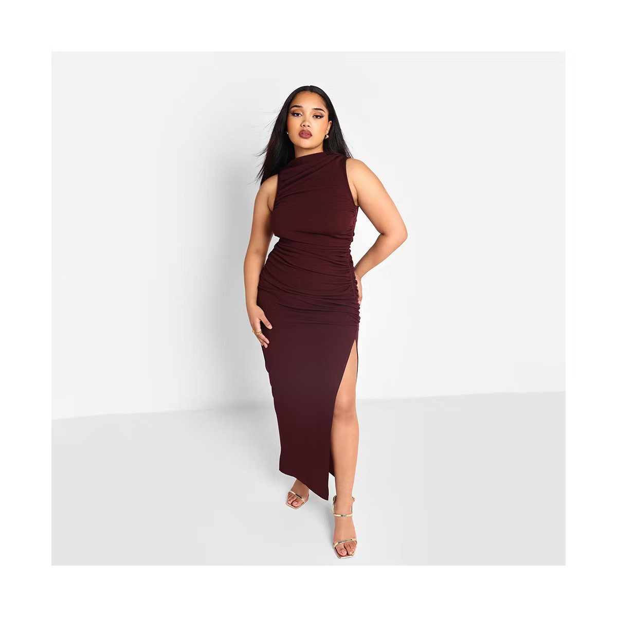 Rebdolls Women's Hazel Ruched Maxi Bodycon Dress | Target